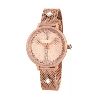 POLICE PL16031MSR32M Relógio de mulher quartzo analógico 36 mm ouro rosa malha de aço inoxidável