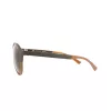 Óculos de sol retangulares unissexo Police SPL1635594CP armação de acetato Havana lentes verdes polarizadas 55/19/140 mm
