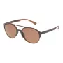 Óculos de sol retangulares unissexo Police SPL1635594CP armação de acetato Havana lentes verdes polarizadas 55/19/140 mm