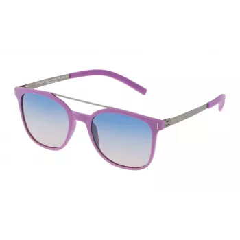 POLICE SPL16952GEAP óculos de sol homem retangulares Havana acetato com lentes castanhas em policarbonato UV400