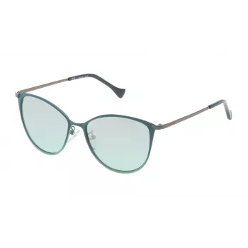 POLICE SPL19054KB1X Óculos de sol de mulher - Armação de acetato preta, lentes de policarbonato cinzentas, proteção UV400, 54 mm