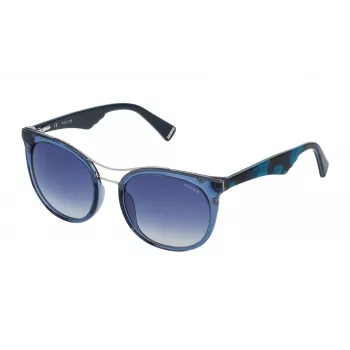 Óculos de sol de mulher Police SPL758520955 Havana armação de acetato lentes castanhas 52mm