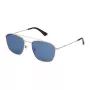 Óculos de sol POLICE SPL996-55300B homem retangulares, armação preta, lentes azuis espelhadas, 55/19/145 mm
