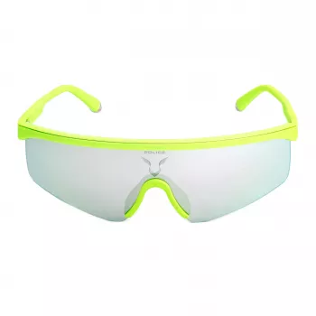 Óculos de sol de homem POLICE SPLA28997B8X - armação preta brilhante, lentes azuis espelhadas