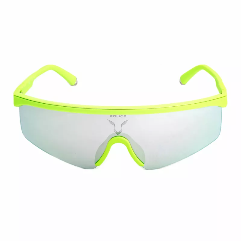 Óculos de sol de homem POLICE SPLA28997B8X - armação preta brilhante, lentes azuis espelhadas