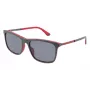 Óculos de sol de homem POLICE SPLA56561BUX retangulares - armação de acetato preta, lente de policarbonato cinzenta 56/17/145 mm UV400