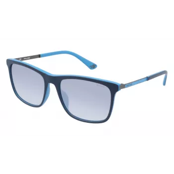 Óculos de sol retangulares em acetato POLICE SPLA5656WTRX para homem - Havana/castanho degradê