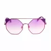 Óculos de sol de mulher POLICE SPLA95568TNV em forma de olho de gato - armação preta, lentes cinzentas degradê 56mm