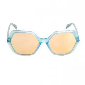 Óculos de sol retangulares de mulher POLICE SPLA9858VA1A - armação de acetato preta, lentes cinzentas, 58 mm