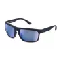 Óculos de sol retangulares de homem POLICE SPLF63-6306QS - armação preta brilhante, lentes cinzento fumo, 63/18/130 mm