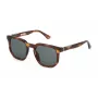 Óculos de sol retangulares de homem POLICE SPLF88-5206HN - armação Havana/tartaruga, lentes cinzentas, UV400