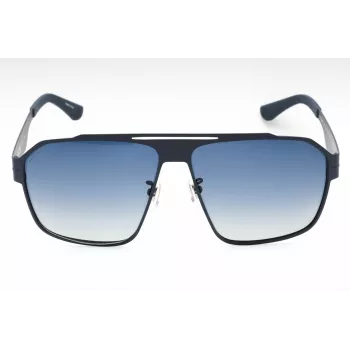 Óculos de sol de homem POLICE SPLL08M63S72P design quadrado - armação preta, lentes polarizadas cinzentas - largura da lente 63 mm
