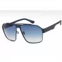 Óculos de sol de homem POLICE SPLL08M63S72P design quadrado - armação preta, lentes polarizadas cinzentas - largura da lente 63 mm