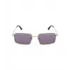 Óculos de sol de homem POLICE SPLL85M540302, retangulares - Armação preta mate, lentes cinzentas, UV400