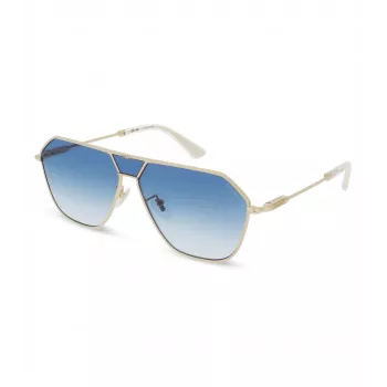 POLICE SPLL89-620300 Óculos de Sol Aviador de Homem - Armação Preto Brilhante, Lentes Cinzento Fumado, 62 mm