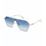 POLICE SPLL89-620300 Óculos de Sol Aviador de Homem - Armação Preto Brilhante, Lentes Cinzento Fumado, 62 mm