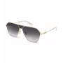 Óculos de sol retangulares homem POLICE SPLL89-62300Y - armação preta lentes cinzentas 62mm
