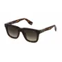 Óculos de sol de homem POLICE SPLN43-524BLY estilo quadrado - armação em acetato Havana escuro com lentes em policarbonato azuis - largura da lente 52 mm