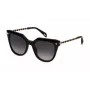 Police SPLN61-540700 óculos de sol mulher preto brilhante cinzento 54mm