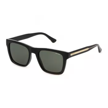Óculos de sol homem POLICE SPLP56-520Z42, quadrados, preto/cinzento, 52 mm