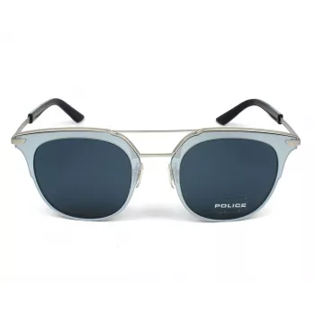 Óculos de sol unissexo POLICE SPL584-0581 (50/22/145 mm) armação preta lentes cinzentas UV400