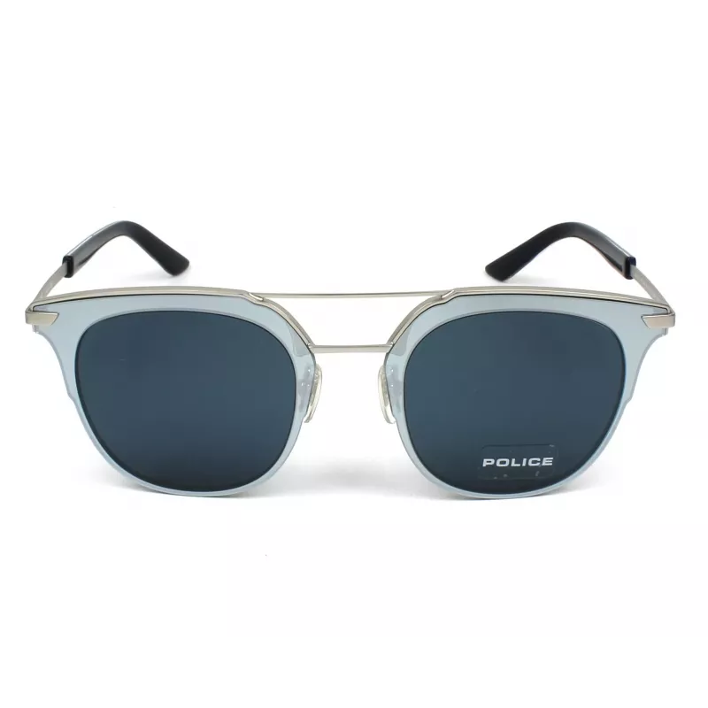 Óculos de sol unissexo POLICE SPL584-0581 (50/22/145 mm) armação preta lentes cinzentas UV400