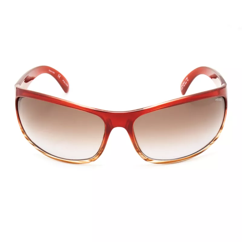 POLICE Óculos de sol unissexo S1863M710ACN Armação de acetato Havana/castanho Lentes castanhas degradê 71mm