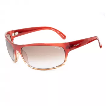 POLICE Óculos de sol unissexo S1863M710ACN Armação de acetato Havana/castanho Lentes castanhas degradê 71mm