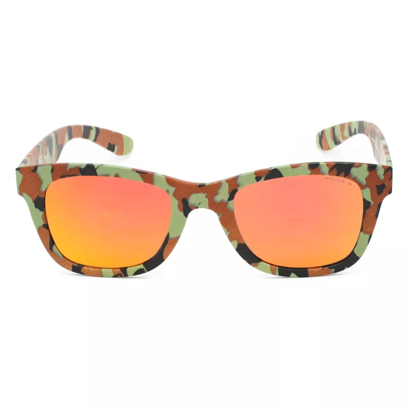 POLICE óculos de sol unissexo S194450GE8R armação de acetato Havana lentes degradê castanhas 50mm