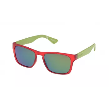 Óculos de sol POLICE unissexo S198854Z75Y armação de acetato Havana lentes castanhas 54mm