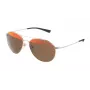 Óculos de sol POLICE unissexo S8953V570300 aviador acetato preto cinzento 57 mm