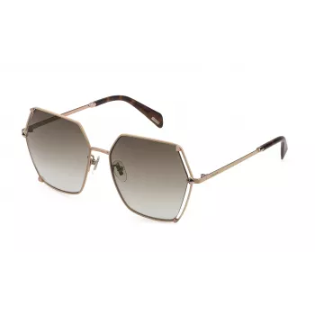 Police Óculos de sol borboleta para mulher SPLD31-560F72 Havana Brown Gradient 56/16/140 mm