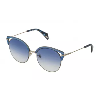 POLICE Óculos de sol de mulher Cat Eye SPL739548FFB Havana Tartaruga castanho degradê 54 mm