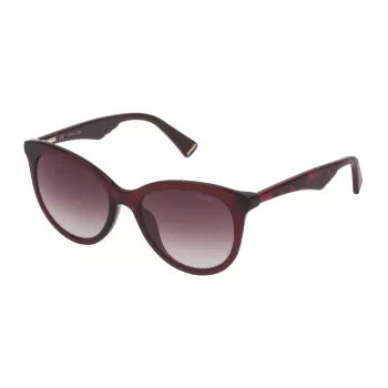 Óculos de sol de mulher Police SPL7595207DW olho de gato Havana castanho degradê 52mm