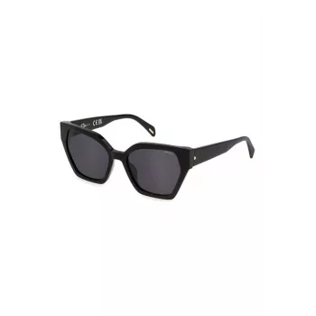 POLICE Óculos de sol de mulher em forma de olho de gato SPLL34M550700 Havana Castanho Degradê 55/18/140 mm