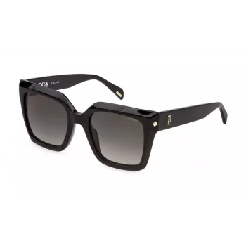 Police Óculos de sol de mulher Cat-Eye SPLR26E53700Y - Armação em acetato, proteção UV400, lente 53 mm