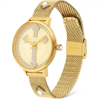 POLICE Relógio mulher PL16031MSG22M Raho Quartzo Analógico 36 mm Aço inoxidável Malha Prateado