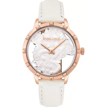 POLICE relógio de mulher PL16041MSR-01 aço inoxidável dourado rosa quartzo 36mm