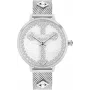Relógio de mulher POLICE quartzo analógico PL16031MS04MM 36 mm prateado aço inoxidável mesh