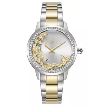 POLICE Relógio de mulher de quartzo analógico PEWLG2202241 34mm prata malha de aço inoxidável
