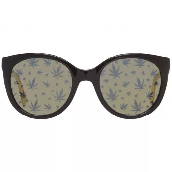 POLICE óculos de sol mulher SPL408E546XKL retangulares - armação em acetato preta, lentes em policarbonato cinzentas, proteção UV400