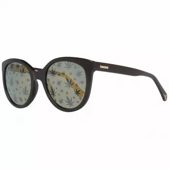 POLICE óculos de sol mulher SPL408E546XKL retangulares - armação em acetato preta, lentes em policarbonato cinzentas, proteção UV400