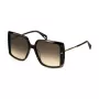 Police Óculos de sol de mulher SPLL96M Borboleta Olho de gato Havana Castanho Armação de acetato Lentes degradê castanhas 56mm