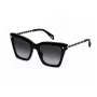 POLICE óculos de sol mulher cat-eye SPLN62-520700, armação castanha Havana, lentes degradê castanhas, 52mm