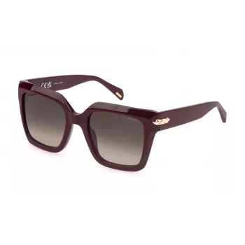 Óculos de sol de mulher POLICE SPLR26E530AR3 – armação preta, lentes cinzentas degradê, proteção UV400, 53 mm