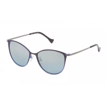 Óculos de sol de mulher Police SPL190M54I20X - armação em acetato preta, lentes em policarbonato cinzentas, proteção UV400