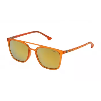 Óculos de sol para mulher Police SPL366M53JA1X, armação em acetato Havana, lentes castanhas, 53 mm
