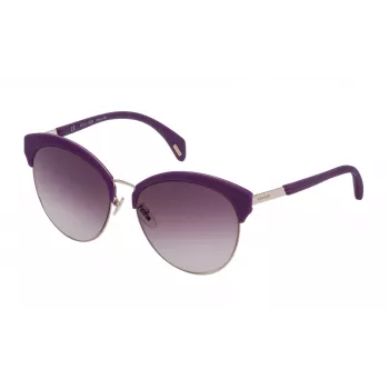 Óculos de sol de mulher POLICE SPL6195608FF armação de acetato Havana lentes de policarbonato castanhas 56mm
