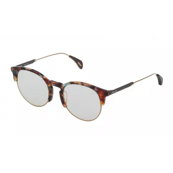 POLICE Óculos de sol de mulher SPL73851758R Havana acetato castanho degradê 51mm