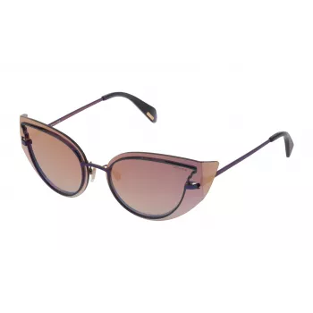Óculos de sol Police mulher SPL939H86X Havana acetato castanho degradê 63mm